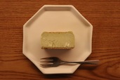 喫茶葦島「朝宮煎茶チーズケーキ」