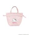 【3COINS×ハローキティコラボアイテム人気ランキング 9位】「HELLO KITTY 保冷巾着」ピンク 880円（税込）