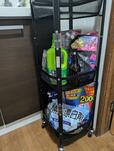 【アイリスオーヤマ マルチワゴン角型 3段】洗面所の収納スペースが少ないので、入りきらない洗剤や詰め替え用シャンプーの仮置き場としても便利そう