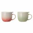 TEAVANA® マグ＆リッドリーフ レッド/グリーン296ml 各4,400円（税込）