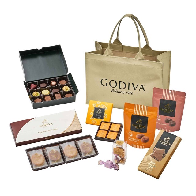 【ゴディバ】「2026 ニューイヤー ハッピーバッグ アウトレットストア限定」価格:6,000円/ゴディバアウトレット店にて2026年1月1日(木)以降各店初売日より店頭で限定販売