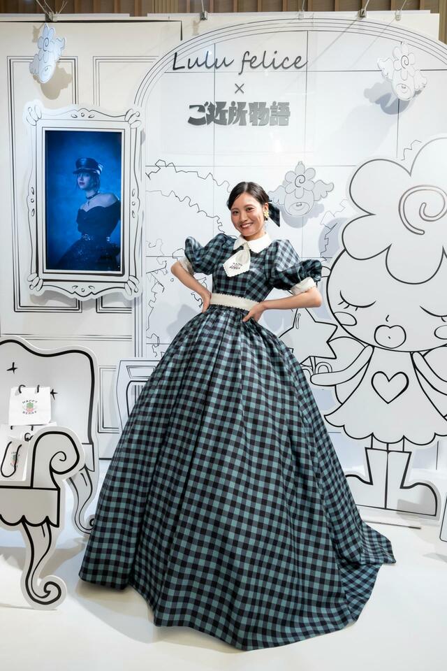 「Lulu felice×ご近所物語」新作ウェディングドレス　LU-1008_Green 