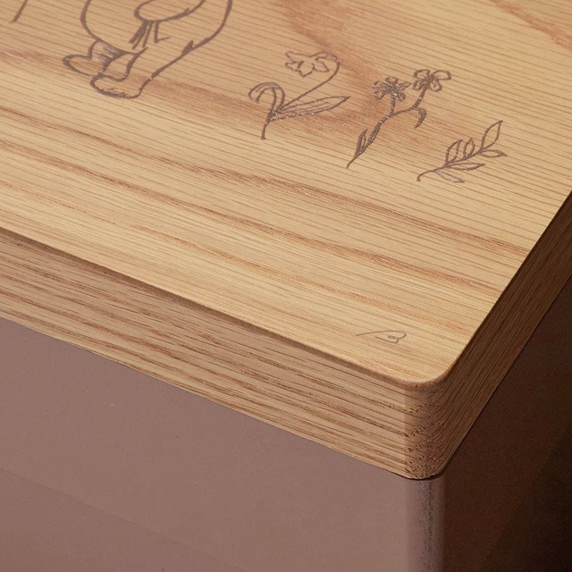 ベルメゾン|ミラー付きスタッキング収納ボックス「クラシック・プー」|¥12,900 (税込)