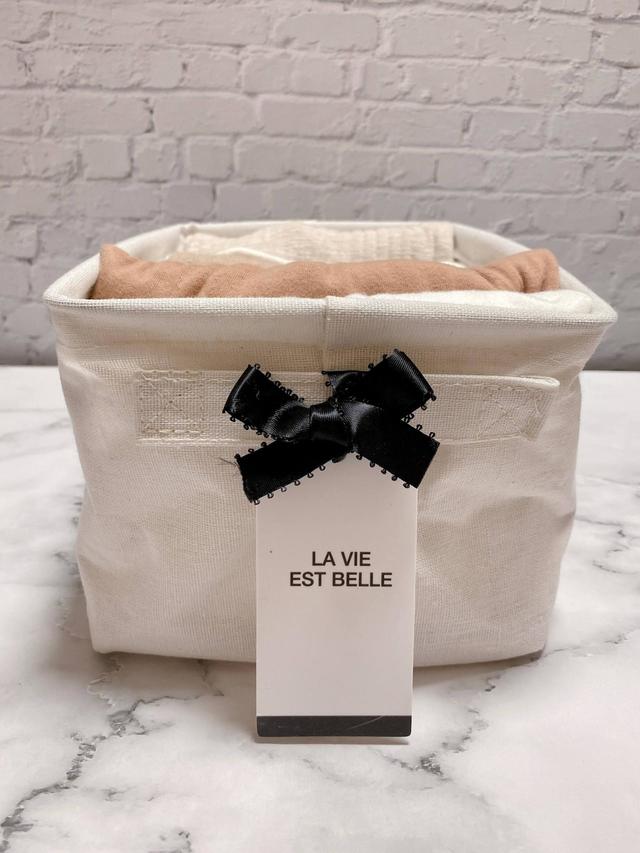 【CanDo（キャンドゥ）×LOVEHOME】持ち手付き収納ボックス（税込220円）