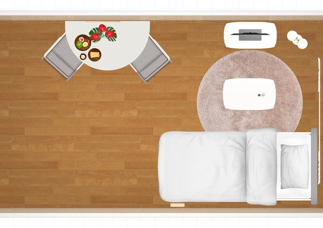 壁面沿いパターン 