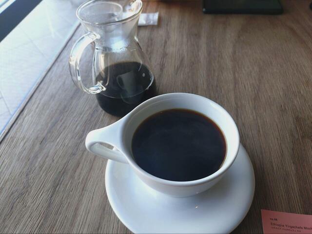 【OGAWA COFFEE LABORATORY 桜新町 モーニング】プアオーバー(ペーパードリップ)だとデキャンタでの提供なので約1.5杯分楽しめます
