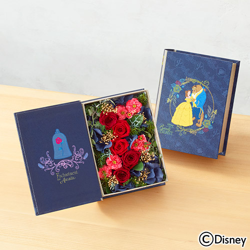 母の日 ディズニー フラワーブック「Beauty and the Beast」（ディズニー映画 『美女と野獣』より）