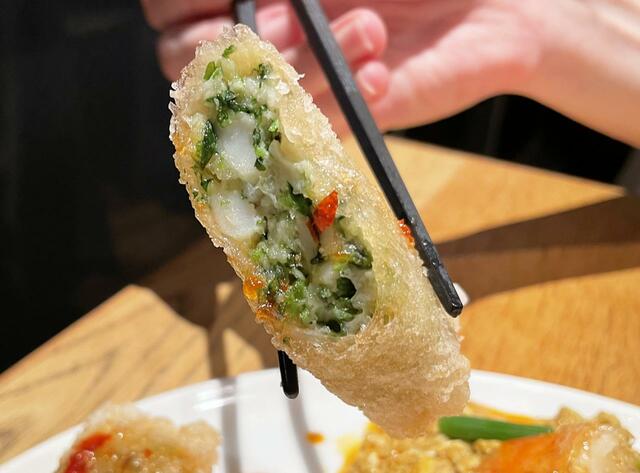 「パクチー揚げ春巻き」