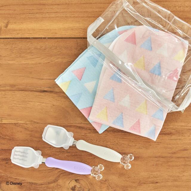 フォーク＆スプーンカバー付 ミッキークリスタル