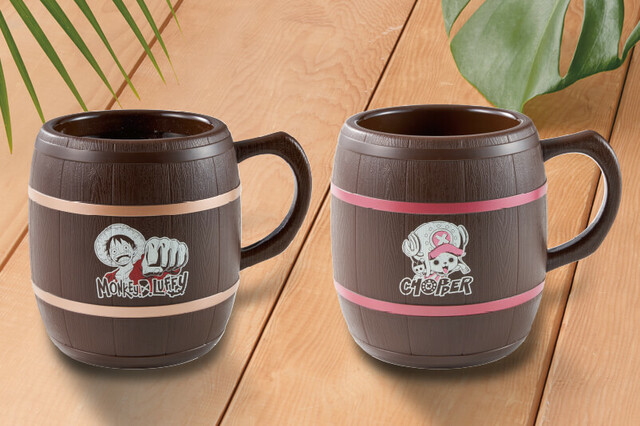 樽マグカップ（麦わらのルフィ）、樽マグカップ（チョッパー） 1,200円｜ユニバーサル・スタジオ・ジャパン「ワンピース・プレミア・サマー2023」スペシャルメニュー