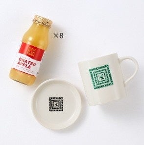 選べる商品例：紀ノ国屋 おろしりんごジュース8本＆ロゴ入りマグカップ（5,000ポイント）