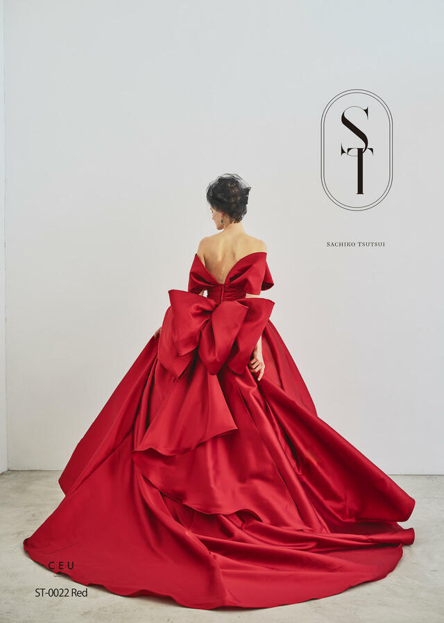 【クラウディア】ST新作ウェディングドレス｜ST-0022_Red