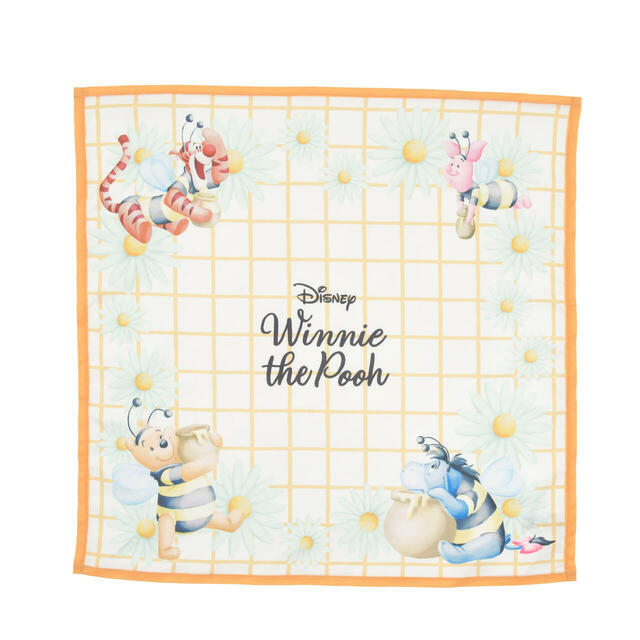 プーさん＆ピグレット ピクニックバスケット スカーフ付き HONEY DAY 8,800円