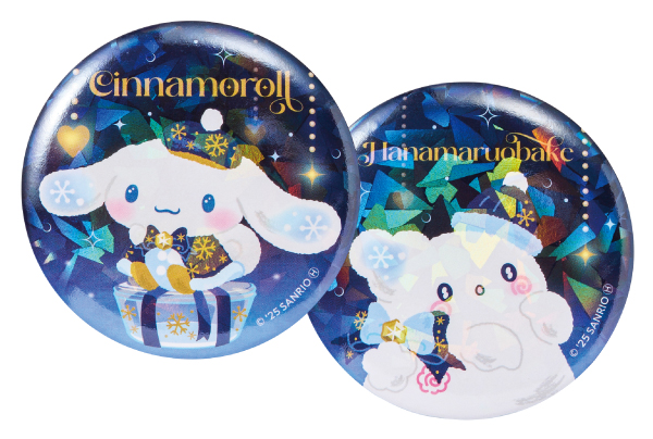 F賞：缶バッジSET｜Happyくじ「Sanrio characters Holiday Collection」