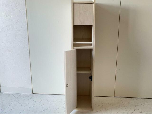 【ニトリ　トイレ収納 3ロール】完成イメージ。組み立ての所要時間は約20分です