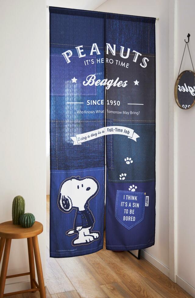 スヌーピーののれんは部屋に入るたびにキュンとするかわいさ！