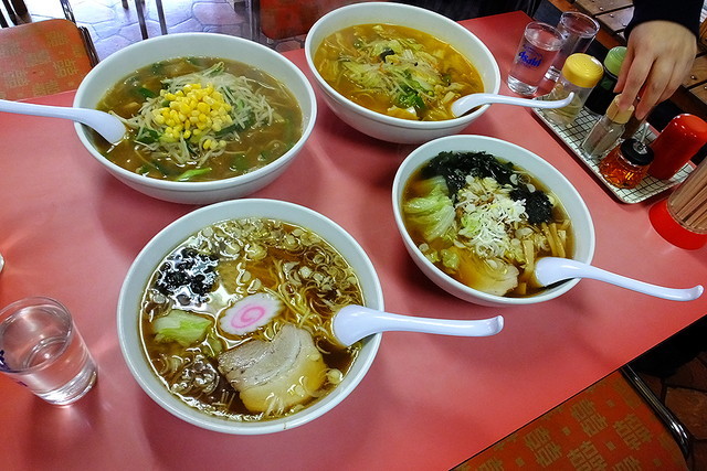 千葉鉄道旅／養老渓谷駅近く「ラーメン 兼龍」のラーメン各種