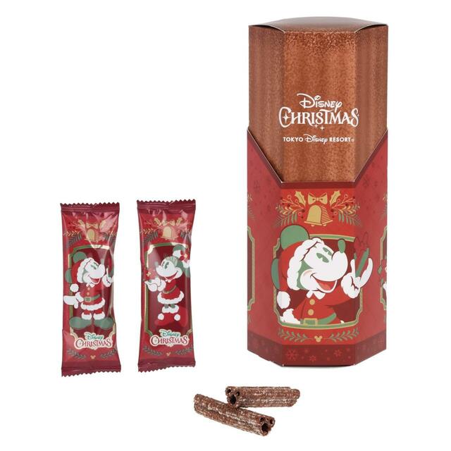 チュロススナック 1,100円|東京ディズニーリゾート「ディズニー・クリスマス」スペシャルグッズ|販売店舗:東京ディズニーランド「ワールドバザール・コンフェクショナリー」、東京ディズニーシー「ヴァレンティーナズ・スウィート」|発売日:2025年11月10日(月)