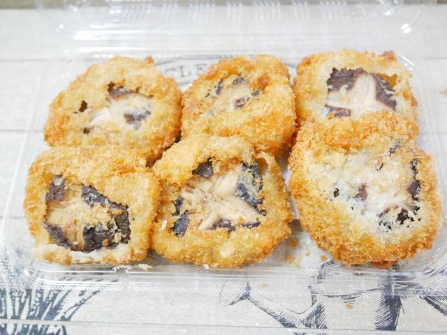 6個入って、1個あたり約50円!椎茸えび詰めフライ 税込289円