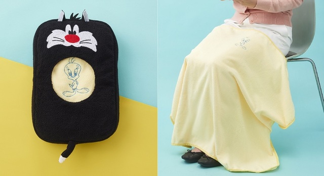 「シルベスターケース付きマルチブランケット」＜2,640円（税込）＞【LOONEY TUNES×タリーズコーヒー」