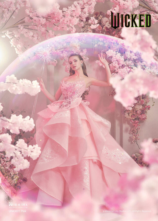 【クラウディア】『ウィキッド』新作ウェディングドレス「WICKED|KURAUDIA」UNI0001_Pink