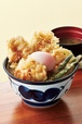 ポテサラとり天丼 半熟玉子付