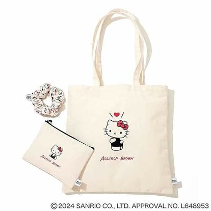 アリソンブラウン新品未使用　ハローキティ✖️アリソンブラウン　ホワイトLサイズ HELLO KITTY × ALLISON BROWN Raglan T-shirt – ALLISON BROWN