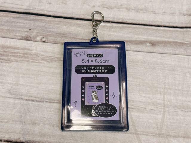 背面がクリア窓になっており、交通系ICカードなどが収納できます