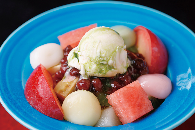 茶房 欅　「ゆう水みつ豆せせらぎ」980円