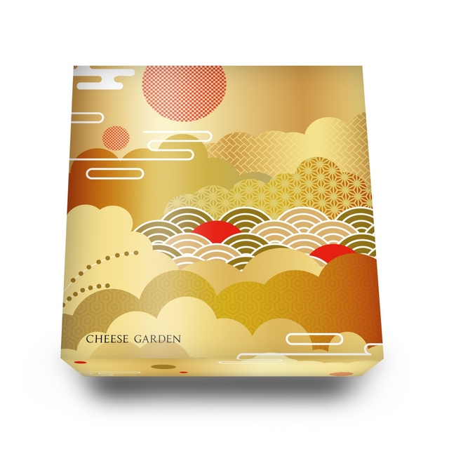 【チーズガーデン】「『迎春』御用邸チーズケーキ」パッケージ