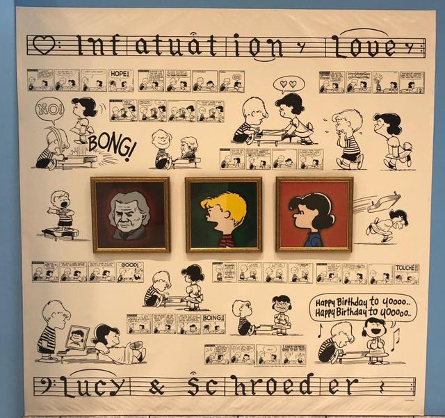 1950年代　ルーシーとシュローダーの恋模様を描いたコーナー