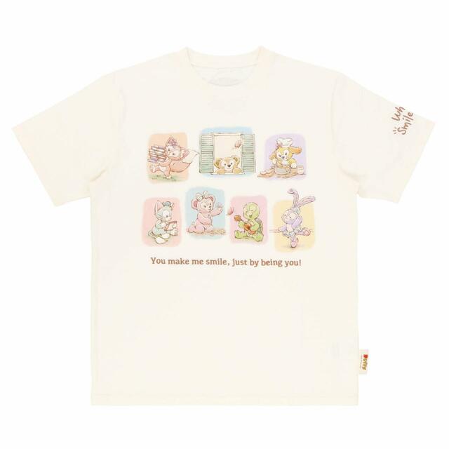 Tシャツ 3,500円｜ダッフィー＆フレンズの「ウェア・スマイルズ・グロウ」グッズ｜東京ディズニーシー｜発売日：2024年7月1日（月）