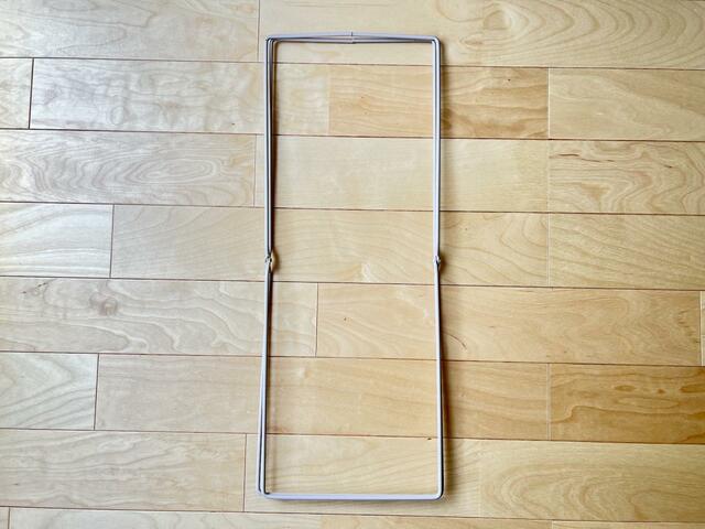 【3COINS　ジュートスリムランドリー収納】枠だけだとどこでも収納できそう