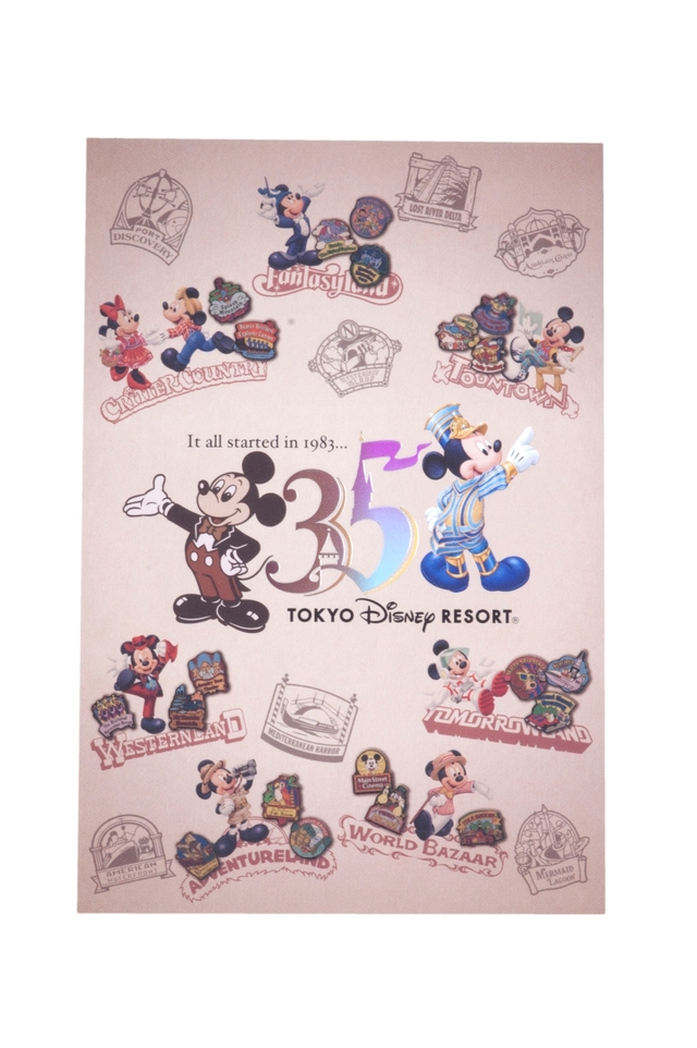 ポストカード 250円｜縦約15×横約10cm｜東京ディズニーリゾート35周年“Happiest Celebration! ”スペシャルグッズ