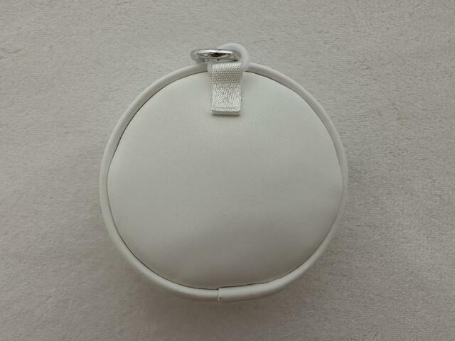 ポーチ裏面は無地【GU】クリアバッグ HELLO! PROJECT(カラー01 OFF WHITE):1,990円(税込)