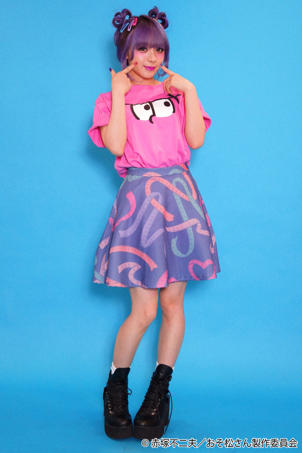 おそ松さんxgalaxxxy EYE Tシャツ（トド松）