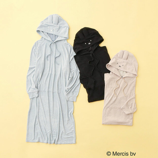 【OPAQUE.CLIP × miffyグッズ新作】パイルルームワンピース：7,150円（税込）