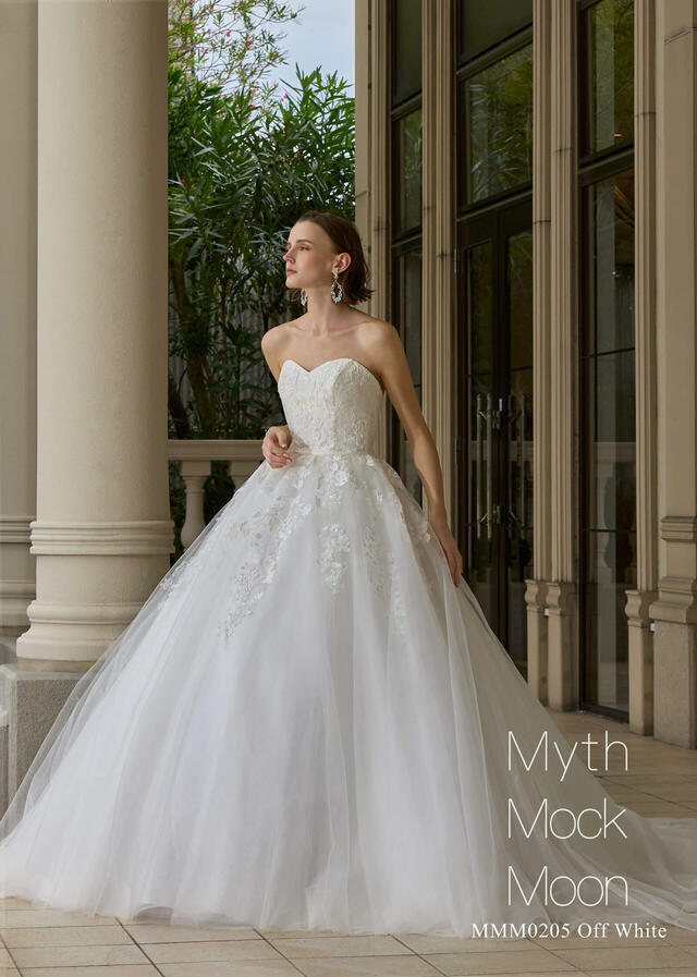 クラウディア「Myth Mock Moon（ミスモックムーン）」新作ウェディングドレス　MMM0205_Off White
