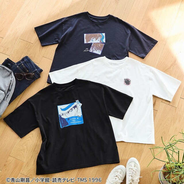 『名探偵コナン』ユニセックスプリントTシャツ|各¥ 3,990 (税込)
