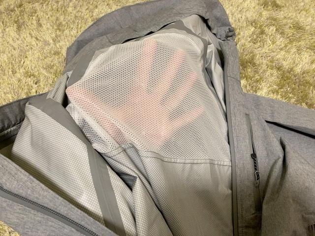 【ワークマン レディース高撥水フーデッドロングレイン】カチオングレーのLLサイズ