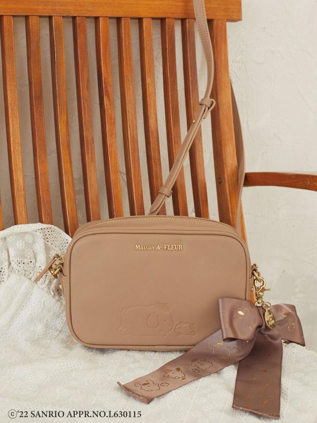 ポムポムプリンとおさんぽ ショルダーバッグ／価格：￥12,100／カラー：Beige