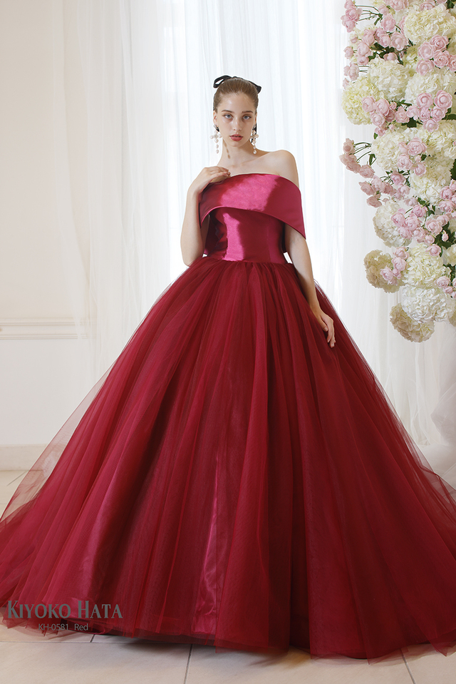 KIYOKO HATA（キヨコハタ）新作ウェディングドレス　KH-0581_Red