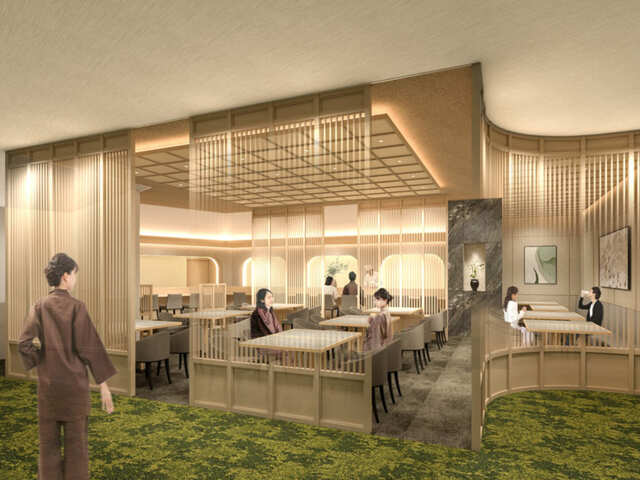 【うめきた温泉 蓮 Wellbeing Park】御食事処、ラウンジ