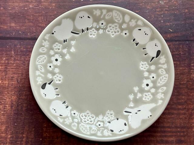 『プレートM　のんびりシマエナガ』税込110円