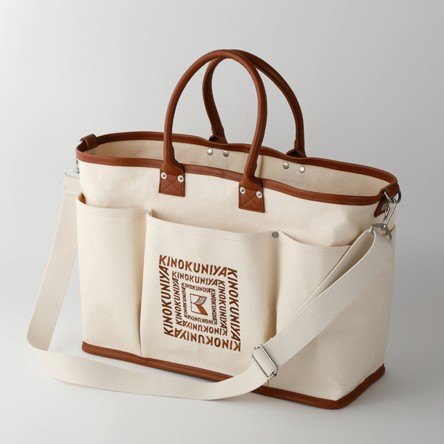 【紀ノ国屋×VegieBAG】VegieBAG LARGE/こちらもショルダーストラップ付き。肩掛けで使える2WAY仕様です◎