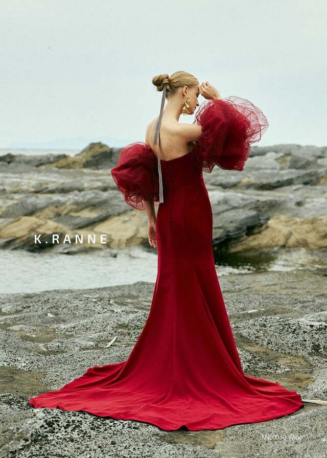 「K.RANNE-クランネ-」新作ウェディングドレス KNE0030_Wine