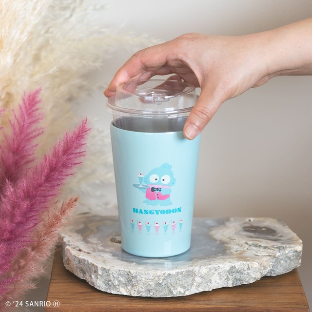 【ハンギョドン 真空断熱カフェタンブラー】ドリンクカップがそのまま入る大きさ（容量：450mL）