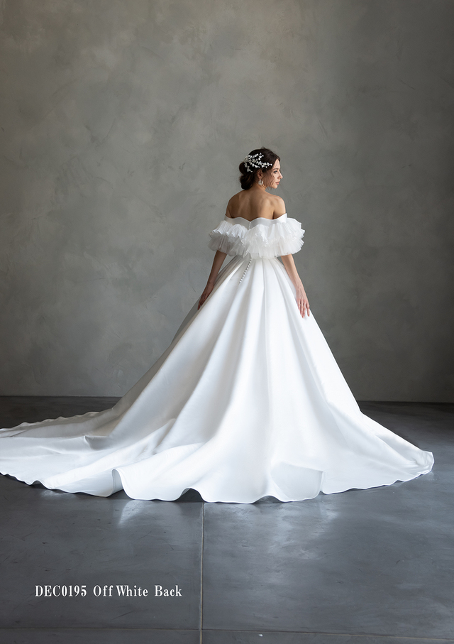 新作ウェディングドレスコレクション「Clef a decor-クレアデコール」DEC0195_Offwhite