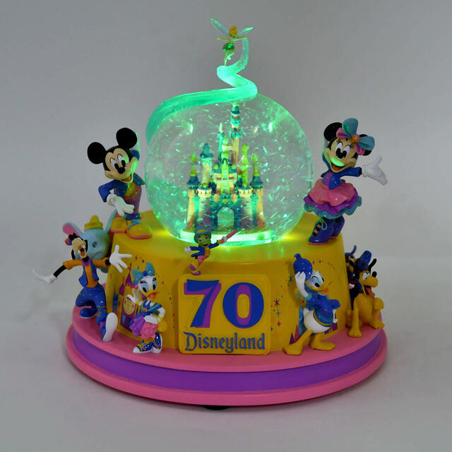 ディズニーキャラクター スノードーム ミュージック&ライトアップ DISNEYLAND RESORT 70TH CELEBRATION 18,000円