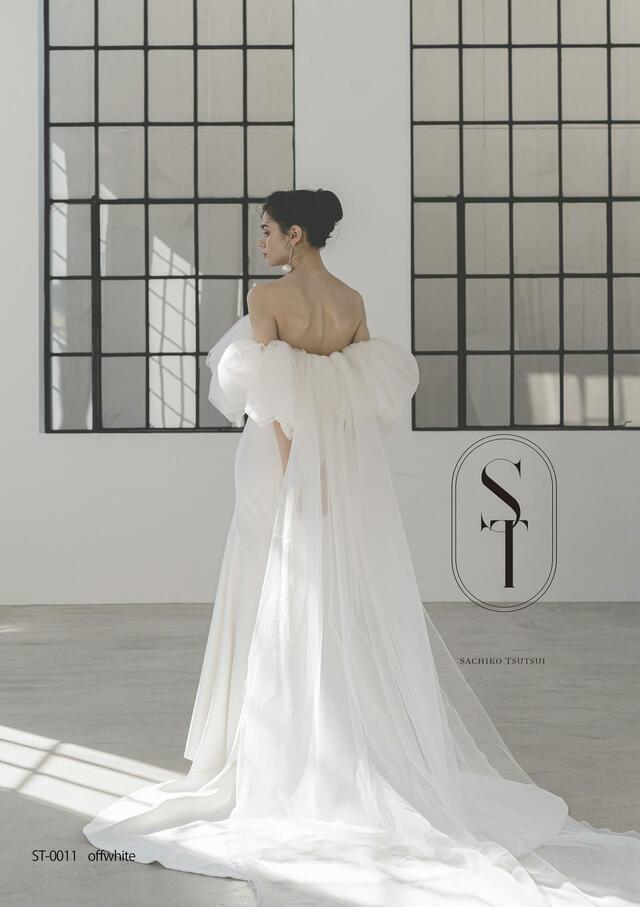 「ST」新作ウェディングドレス ST-0011_Offwhite
